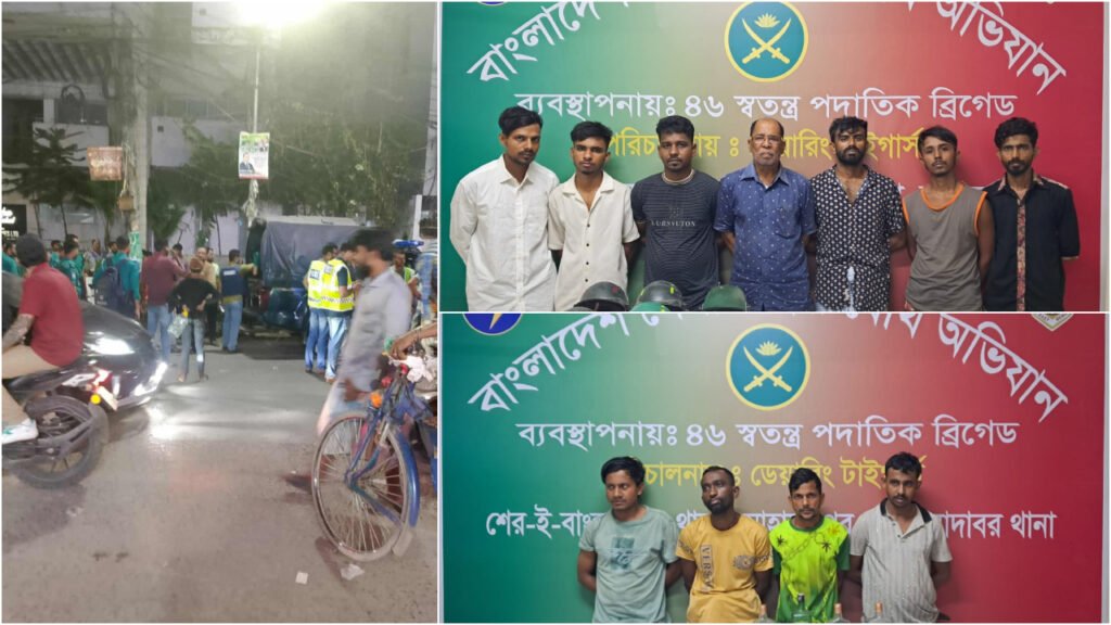জেনেভা ক্যাম্পে যৌথ বাহিনীর বিশেষ অভিযান, অস্ত্র-মাদকসহ গ্রেপ্তার ১১